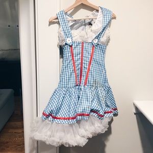 Halloween Dorthy Plaid Blue & Red Dress Costume